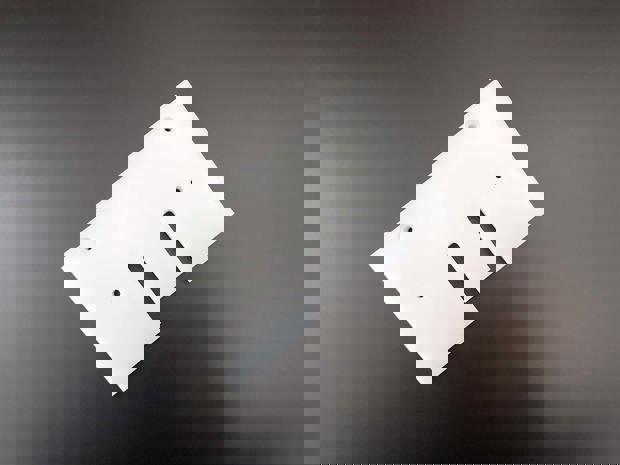 Machine part made from white POM