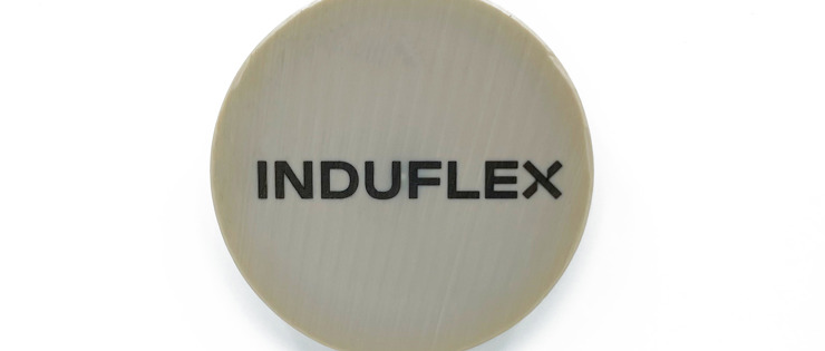 Laser engraving in brown food approved PEEK