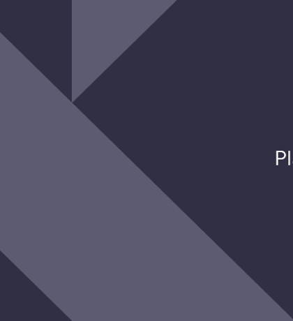 Et banner med lilla baggrund, hvor der står Plast til alle på