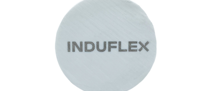 Laser engraving in food approved white PETP